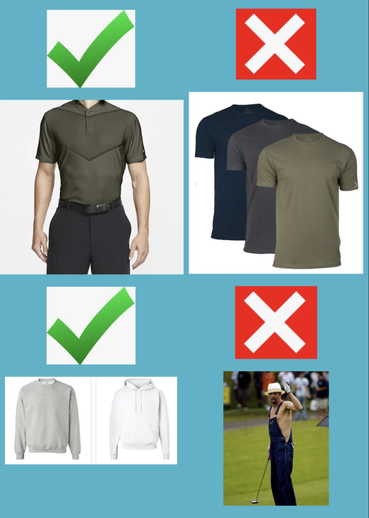 Tellico Village Golf Dress Code