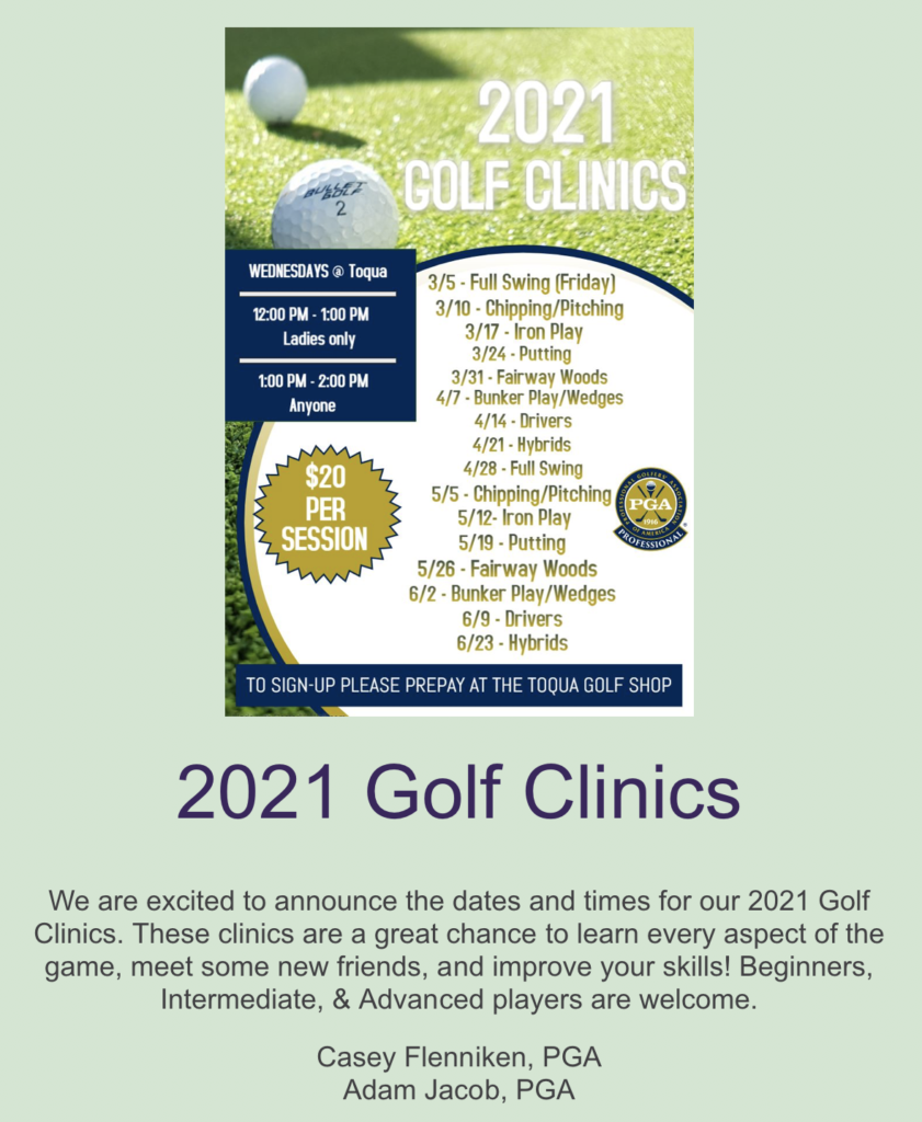 Tellico Village Golf Clinics